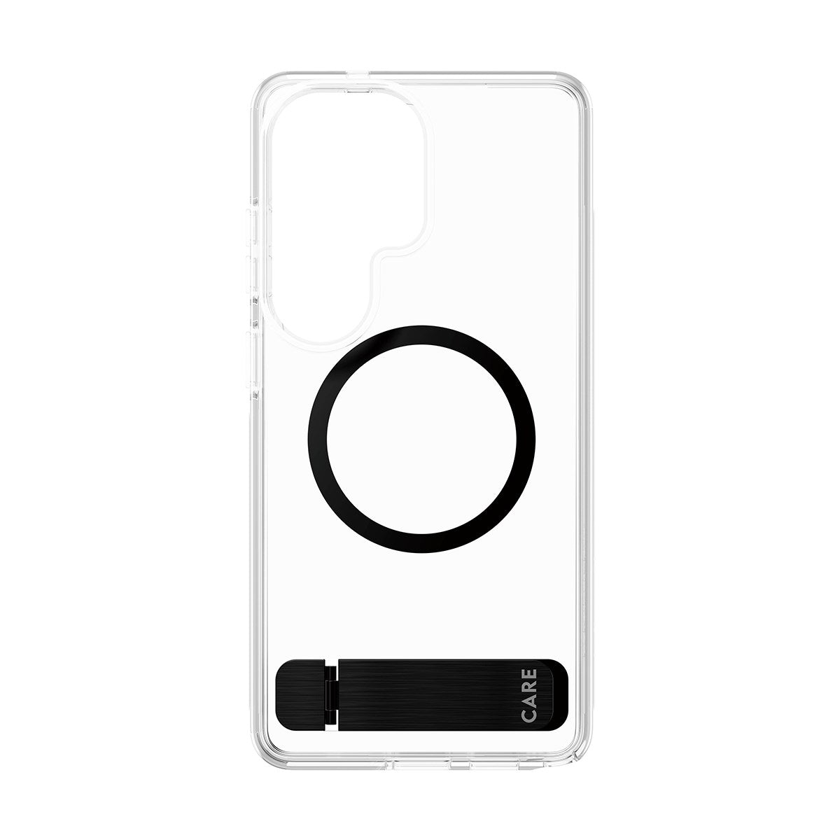CARE™ by PanzerGlass® Urban Explorer Case Transparent m. Schwarz Kickstand & Qi Samsung Galaxy S26 Ultra